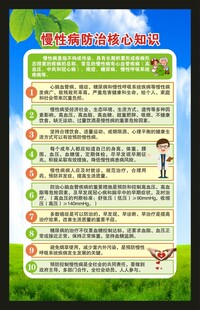 慢性病防治核心信息海报