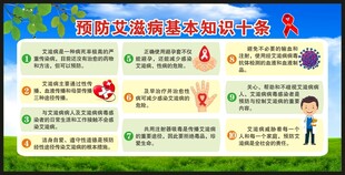 预防艾滋病知识宣传栏