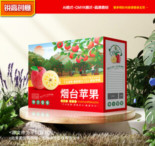 苹果包装 红富士礼盒