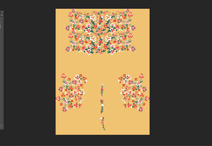 中式传统花卉图案装饰画