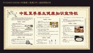 夏季中医养生健康知识宣传栏