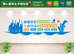 优化营商环境文化墙