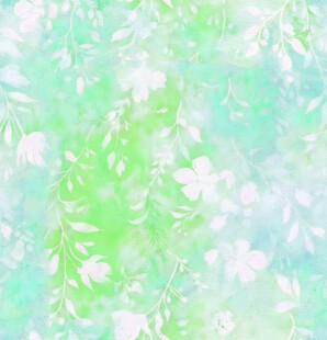 清新绿调花卉纹理背景