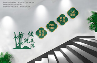 校园楼梯文化墙