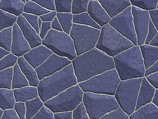 蓝色不规则石头墙纹理图案