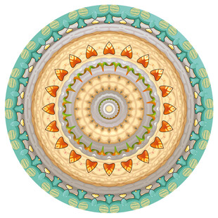 精美圆形曼陀罗图案设计