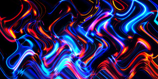 炫彩KTV酒吧抽象红蓝炫光背景