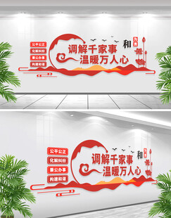 社区以和为贵文化墙