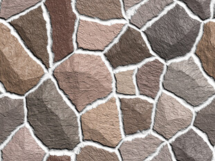 不规则石块石墙围墙贴图