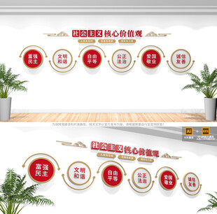 社会主义核心价值观文化墙