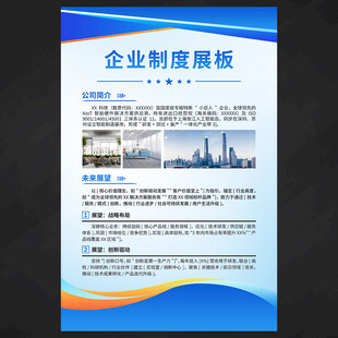企业制度展板