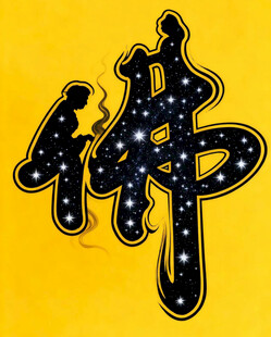 佛字创意设计艺术字