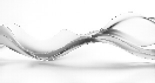 动感圆点飘带镂空图案