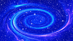 梦幻蓝色旋涡星空吊顶