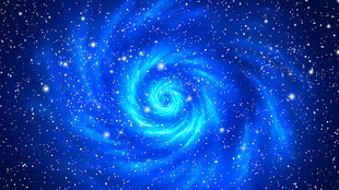蓝色旋涡星空