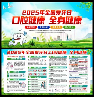 2025年全国爱牙日展板