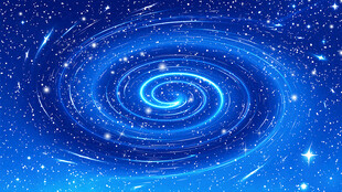 梦幻蓝色星空漩涡
