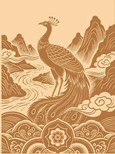 凤凰插画