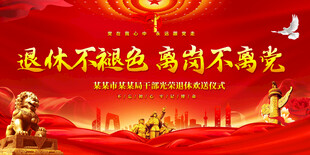 退休欢送会活动背景