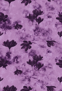 紫色花卉图案布料纹理