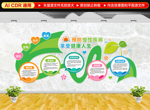 慢性病预防文化墙