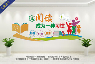 让阅读成为一种习惯读书文化墙