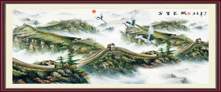 万里长城山水壮丽图景