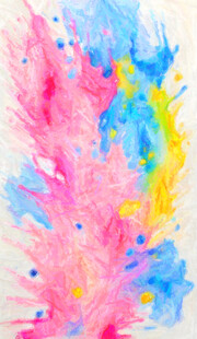 多彩水彩抽象艺术图案