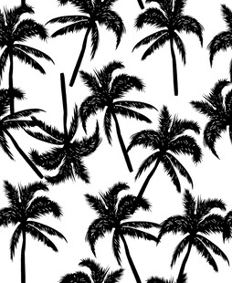 黑色棕榈树图案背景