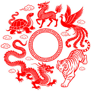 麒麟白虎朱雀青龙