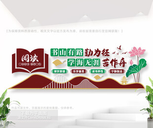 校园阅读室文化墙