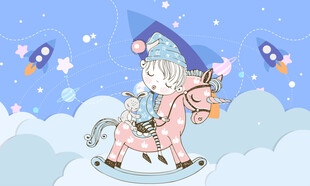 卡通儿童房背景