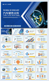 商务风汽车销售策划工作总结通用