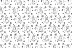 简约几何元素无缝图案背景