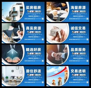 房产中介展板