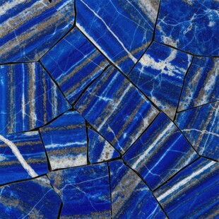 蓝色条纹碎瓷片纹理