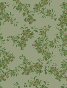 浅绿色花卉图案背景