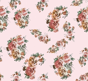 粉色花卉图案背景纹理