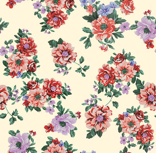 复古花卉图案背景