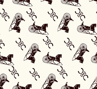 复古摩托车图案无缝背景