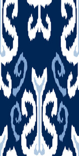 蓝白几何花纹图案