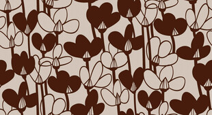 心形藤蔓图案纹理背景