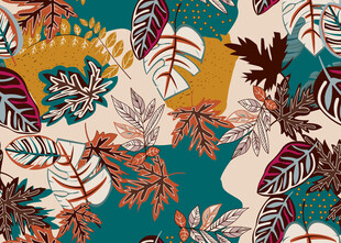 抽象植物图案背景纹理