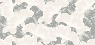 浅灰叶纹墙纸图案