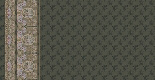 复古花纹边框深绿背景图