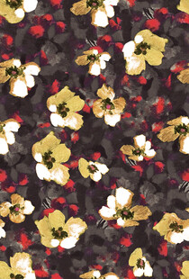 花卉图案布料纹理