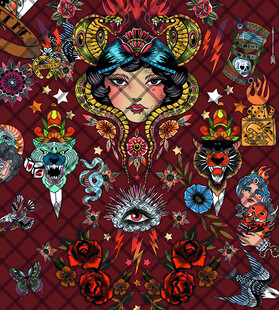 数码印花定位图