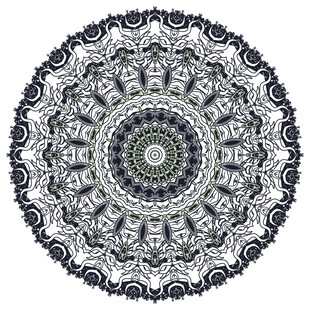 圆形抽象炫酷花纹