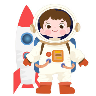 儿童宇航员太空宇宙探险航天梦想