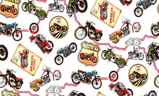 摩托车图案无缝背景纹理